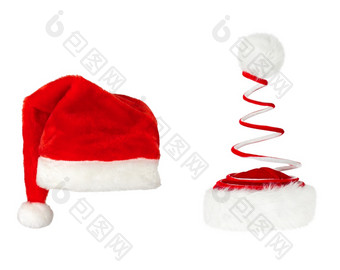 圣诞<strong>老人老人</strong>红色的帽子白色背景圣诞<strong>老人老人</strong>红色的帽子