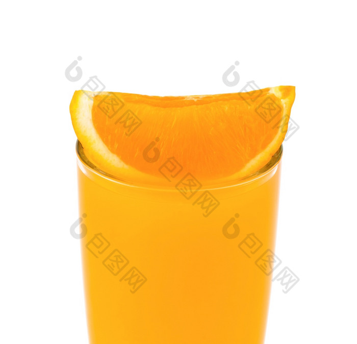 橙色汁和片橙色孤立的汁和片橙色