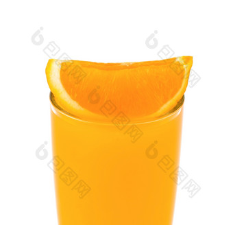 橙色汁和片橙色孤立的汁和片橙色