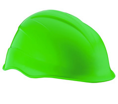 安全头盔绿色孤立的白色背景安全头盔绿色