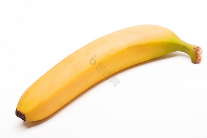 单香蕉孤立的单香蕉
