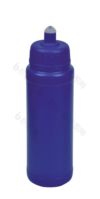 蓝色的<strong>塑料瓶</strong>孤立的白色背景蓝色的<strong>塑料瓶</strong>