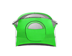 绿色帐篷白色背景
