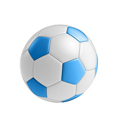 蓝色的足球球孤立的白色背景