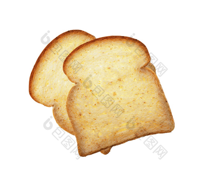 块面包白色背景块面包白色