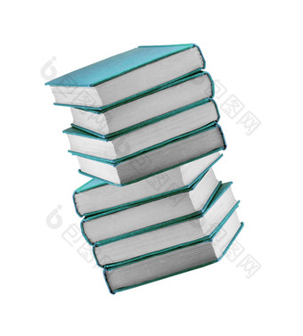 书蓝色的封面孤立的白色书蓝色的封面孤立的