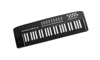音乐键盘孤立的白色背景音乐键盘孤立的白色