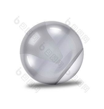 银<strong>健身球</strong>孤立的对白色背景银<strong>健身球</strong>孤立的