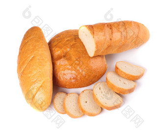 新鲜的<strong>切片面包孤立</strong>的白色背景新鲜的<strong>切片面包</strong>