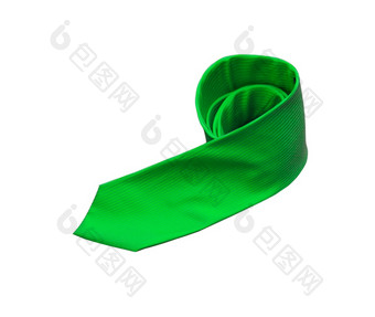 绿色<strong>领带</strong>孤立的白色背景绿色<strong>领带</strong>孤立的