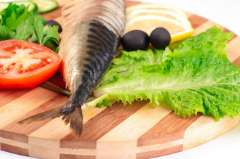 切片<strong>鲱鱼</strong>与蔬菜孤立的白色背景切片<strong>鲱鱼</strong>与蔬菜