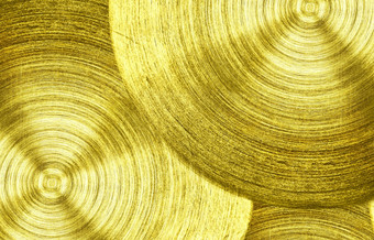 金属黄金铁与圆形纹理背景金属黄金铁与圆形纹理背景
