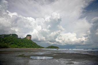 低潮的西莱利<strong>海</strong>滩泰国