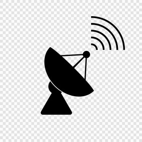沟通卫星天线的向量图标模板为你的沟通卫星