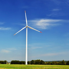 生态权力风涡轮为替代能源绿色
