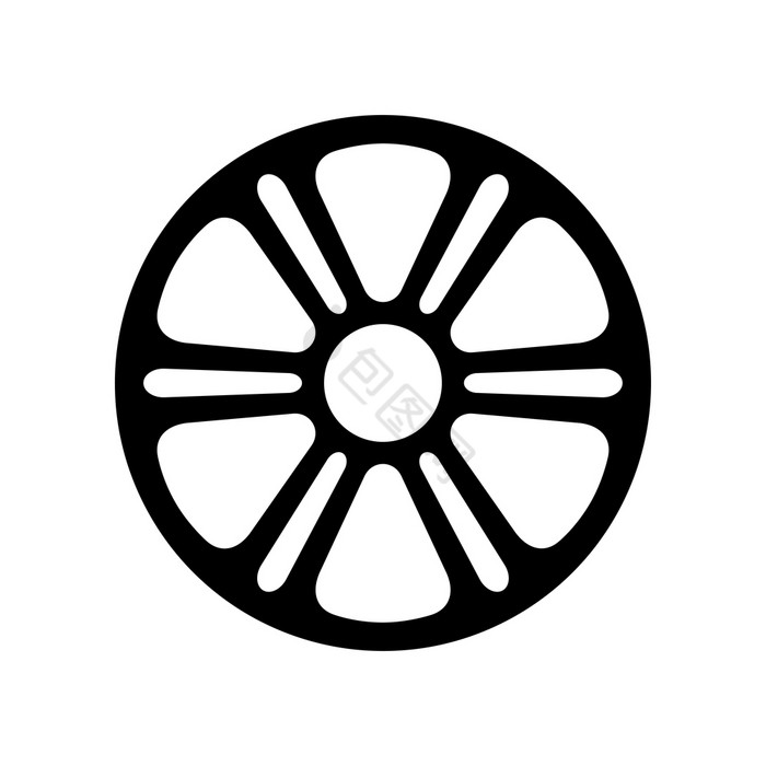 插图向量图形轮轮胎车图标图片