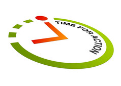 高决议的角度来看图形时钟与单词时间为行动
