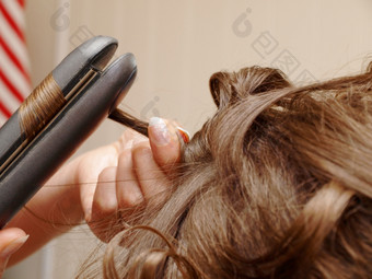 头发样式一个人样式头发与头发样式工具