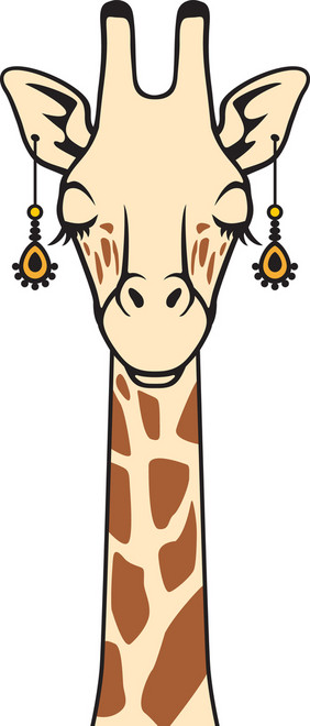 长颈鹿与耳环