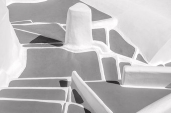 摘要背景与许多步骤的楼梯特征的圣托里尼岛希腊白色和灰色的步骤阳光明媚的天气圣托里尼岛