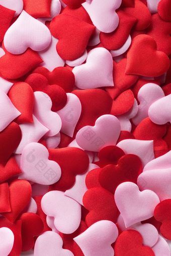 背景和纹理混合红色的和粉红色的心合适的为情人节一天婚礼一些其他的浪漫的事件混合红色的和粉红色的心