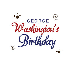 向量插图背景为乔治华盛顿生日