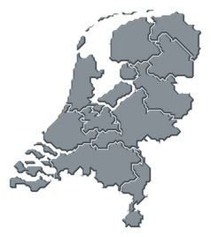 地图荷兰政治地图荷兰与的几个州
