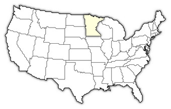 地图的曼联州明尼苏达州突出显示政治地图曼联州与的几个州在哪里明尼苏达州突出显示
