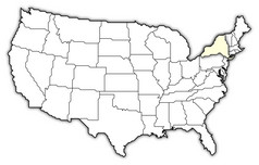 地图的曼联州新纽约突出显示政治地图曼联州与的几个州在哪里新纽约突出显示