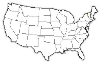 地图的曼联州佛蒙特州突出显示政治地图曼联州与的几个州在哪里佛蒙特州突出显示