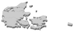 地图丹麦政治地图丹麦与的几个地区