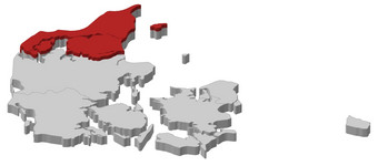 地图丹麦北丹麦<strong>突出</strong>显示政治地图丹麦与的几个地区在哪里北丹麦<strong>突出</strong>显示