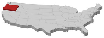 地图的曼联州俄勒冈州<strong>突出</strong>显示政治地图曼联州与的几个州在哪里俄勒冈州<strong>突出</strong>显示