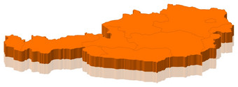 地图奥地利政治地图奥地利与的几个州