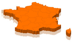 地图法国政治地图法国与的几个地区