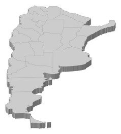 地图阿根廷政治地图阿真舍与的几个省