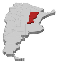 地图阿根廷圣诞老人突出显示政治地图阿根廷与的几个省在哪里圣诞老人突出显示
