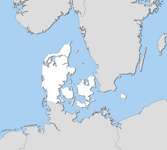 地图丹麦政治地图丹麦与的几个地区