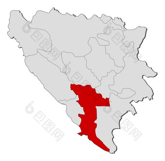 地图波斯尼亚而且黑塞哥维纳黑塞哥维那-内<strong>雷特</strong>瓦突出显示政治地图波斯尼亚而且黑塞哥维纳与的几个县在哪里黑塞哥维那-内<strong>雷特</strong>瓦突出显示