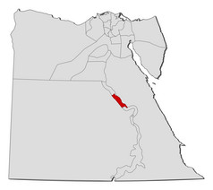地图埃及索哈格突出显示政治地图埃及与的几个个省在哪里索哈格突出显示