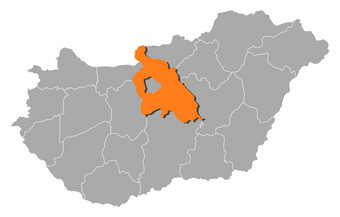 地图匈牙利<strong>害虫</strong>突出显示政治地图匈牙利与的几个县在哪里<strong>害虫</strong>突出显示