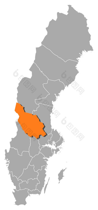 地图瑞典达拉纳<strong>省</strong>县突出显示政治地图瑞典与的几个<strong>省</strong>在哪里达拉纳<strong>省</strong>县突出显示