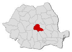 地图罗马尼亚布拉索夫突出显示政治地图罗马尼亚与的几个县在哪里布拉索夫突出显示