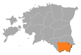 地图爱沙尼亚曾经突出显示政治地图爱沙尼亚