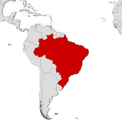 地图巴西政治地图巴西与的几个州