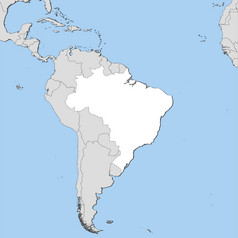 地图巴西政治地图巴西与的几个州