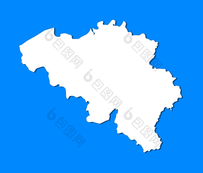 地图比利时政治地图比利时与的几个州
