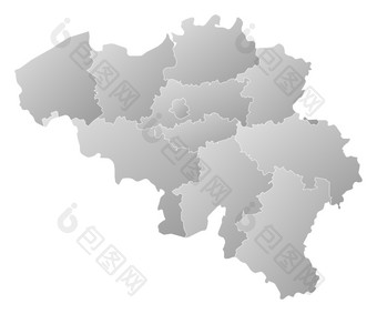 地图比利<strong>时政</strong>治地图比利时与的几个州