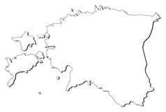 地图爱沙尼亚政治地图爱沙尼亚与的几个县