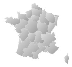 地图法国政治地图法国与的几个地区